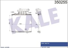 Kale 350255 Radyatör Al/Brz Man Tga Çerçevesiz Mt 765×938×40