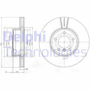 Delphi Bg9871C Fren Diski Ön (5D 324Mm) E60 E61 E63 E64 5 Serısı