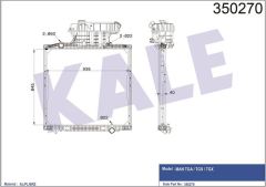 Kale 350270 Radyatör Al/Brz Man Tga-Tgs-Tgx Çerçeveli Mt 845×938×