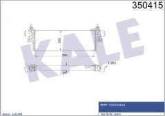 Kale 350415 Intercooler Radyatör Hılux Wıgo  2015 Sonrası 17940-0L130