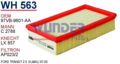 WUNDER WH563 HAVA FİLTRESİ - FORD TRANSiT 2.5 KLiMALI 97-00