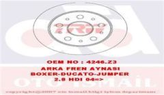 Trw Df4245 Fren Diski Arka 18Q Ducato 94-06 / Boxer 94-06 / Jumpe
