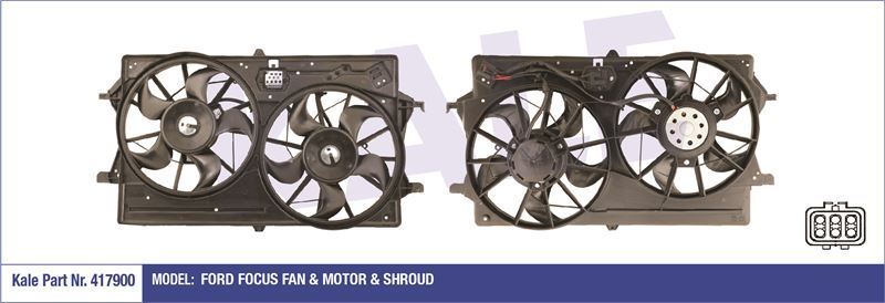 Kale 417900 Fan Motoru Focus Davlumbazlı 280-220W-300-300Mm