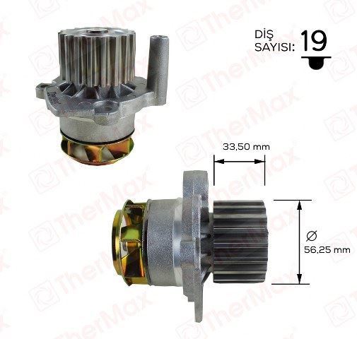 Thermax T01.163 Thermax Devirdaim Caddy Iıı Golf V Jetta Iıı Pass