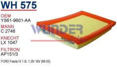 WUNDER WH575 HAVA FİLTRESİ - FORD FiESTA 1,0İ - 1,25İ 16V