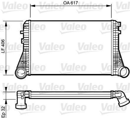 VALEO 818795 TURBO RADYATÖRÜ GOLF V 03- 1.4 TSI 1.9 TDI 2.0 TDI 2