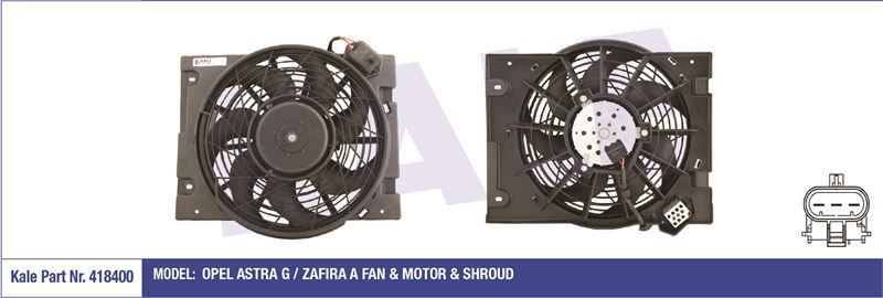 Kale 418400 Fan Motoru Klima Astra G 1.2 16V 1.4 16V 1.6 16V 1.8
