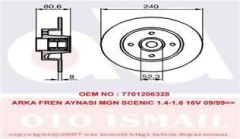 Trw Df4272 Fren Diski Arka Megane I Sw 1997 Sonrası Scenıc I 1999 Sonrası Düz 274Mm