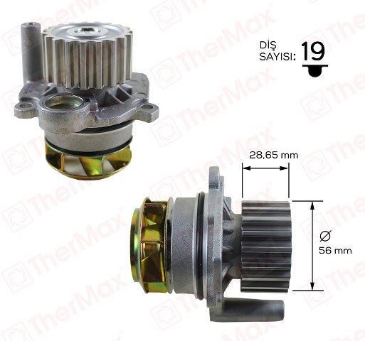 Thermax T01.173 Thermax Devirdaim Crafter T6 A3 Jetta Caddy Polo