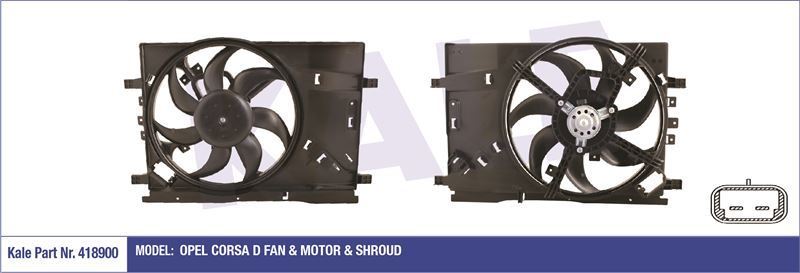 Kale 418900 Fan Motoru Punto Iıı  2012 Sonrası 1.2 1.4 Grande Punto 2005 Sonrası 1.2