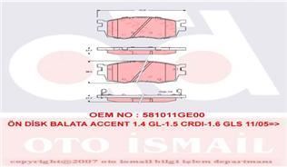 Trw Gdb3420 Fren Balatası Ön Accent Era 07-11 İ20 2009 Sonrası / Rıo Iı 05
