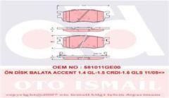 Trw Gdb3420 Fren Balatası Ön Accent Era 07-11 İ20 2009 Sonrası / Rıo Iı 05