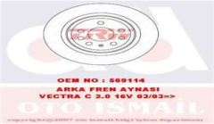 Trw Df4284 Fren Diski Arka Croma 2005 Sonrası / Vectra C 2002 Sonrası Sıgnum 2002 Sonrası /