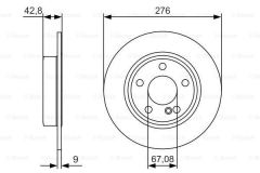 Bosch 0986479A03 Fren Diski Arka 176 246 117 12-