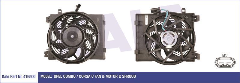 Kale 419500 Fan Motoru Corsa C 2000 Sonrası 1.0 12V 1.2 16V 1.4 16V Davlum