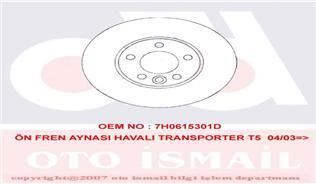 Trw Df4308S Fren Diski Ön Touareg 7L 2002 Sonrası Transporter T5 2003 Sonrası Trans