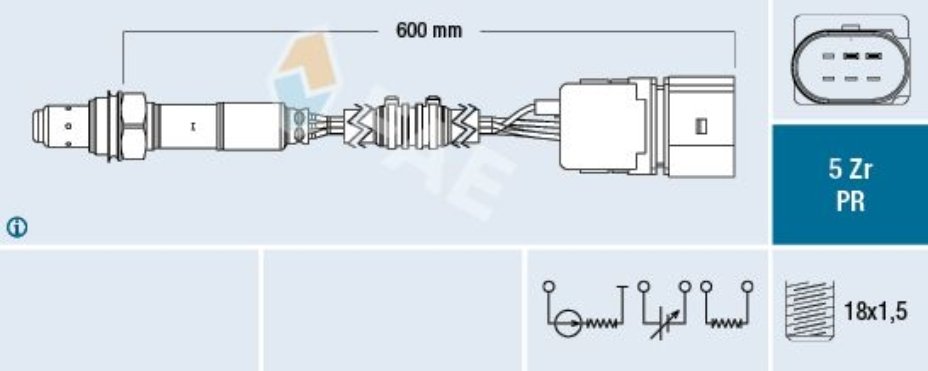 Fae 75042 Lambda Sensörü Ön 2002 Sonrası Polo 1.4İ *Bbz*