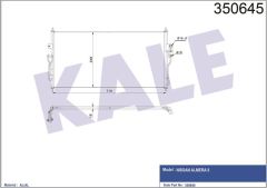 Kale 350645 Klima Radyatörü 2006 Sonrası Almera 1.6 16V