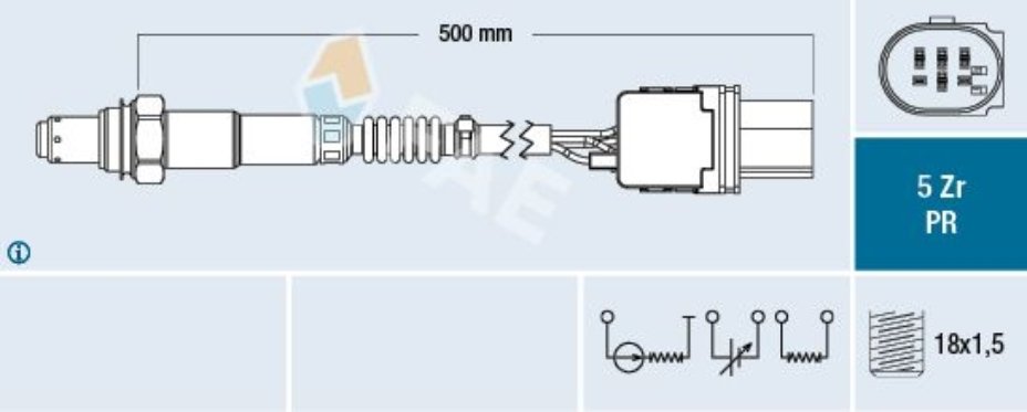 Fae 75060 Oksijen/Lambda Sensörü Astra J Corsa D Merıva B A13Dte Bmw 1 2