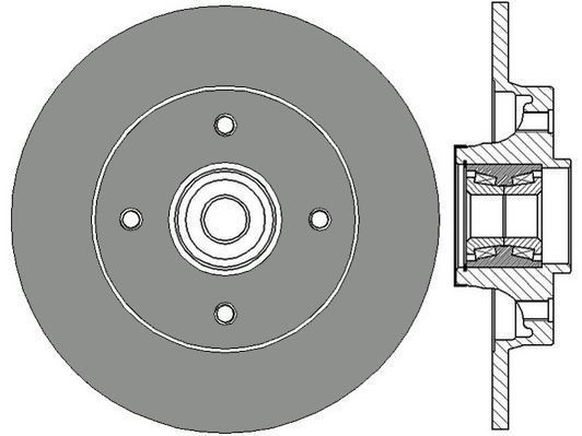Valeo 197307 Fren Diski Arka 307 2000 Sonrası / C4 2004 Sonrası Düz 249Mm