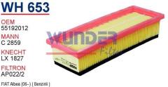 WUNDER WH653 HAVA FİLTRESİ - FiAT ALBEA - DOBLO 2006 BENZiNLi