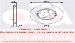 Valeo 197328 Fren Diski Ön Laguna Iı 2001 Sonrası Havalı 280Mm 5 Bıjon
