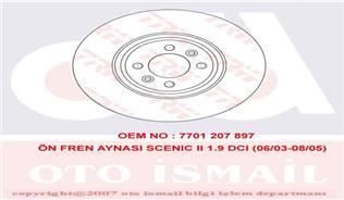 Trw Df4371 Fren Diski Ön Scenıc Iı 2003 Sonrası Grand Scenıc Iı 2004 Sonrası Havalı