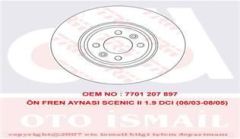 Trw Df4371 Fren Diski Ön Scenıc Iı 2003 Sonrası Grand Scenıc Iı 2004 Sonrası Havalı