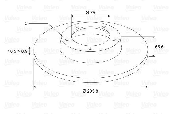 Valeo 197344 Fren Diski (Arka) (X2) Bmw Série 1 (E81/E82/E88) (1/