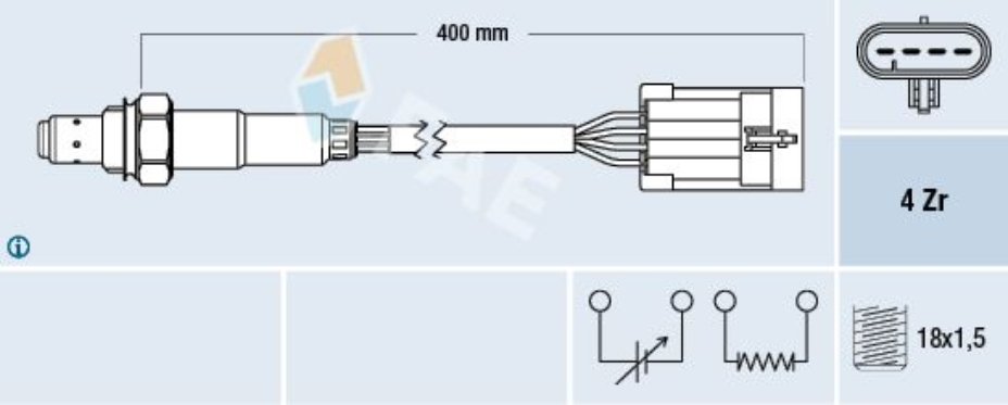 Fae 77158 Oksijen/Lambda Sensörü Astra Vectra 1.6 16V Katalızatör