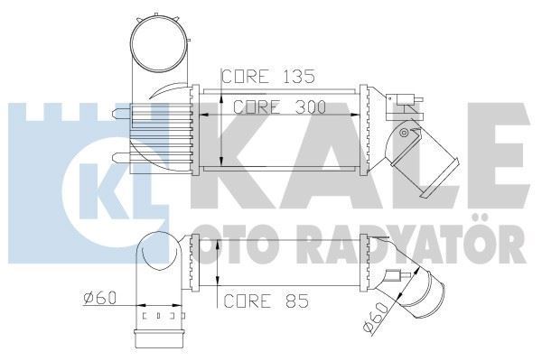 Kale 343600 Turbo Radyatörü 406 1999 Sonrası 2.0 Hdı 607 2000 Sonrası 2.0 Hdı / C5