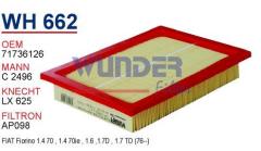 WUNDER WH662 HAVA FİLTRESİ - FİAT FİORİNO 1.4 İ