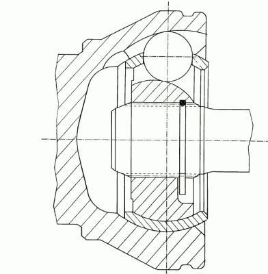 Gkn 304843 Aks Kafası İç Sol Transporter T5  2.5 Tdı Axd