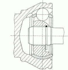 Gkn 304843 Aks Kafası İç Sol Transporter T5  2.5 Tdı Axd