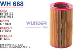 WUNDER WH668 HAVA FİLTRESİ - FİAT BRAVO II 1.4-1.4 JET-BRAVO 1.6