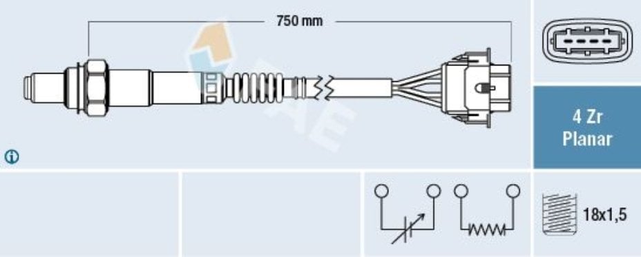 Fae 77308 Oksijen/Lambda Sensörü Y26Se-Y32Se Omega B