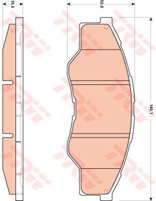 Trw Gdb3500 Fren Balatası Ön Hı-Lux Vıgo 08-09 2Wd