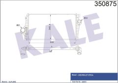 Kale 350875 Intercooler Al/Pl/Brz Chevrolet Epıca