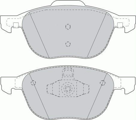 Ferodo Fdb1594 Fren Balatası Ön Cmax   2010 Sonrası Cmax  2003 Sonrası Focus Iı 04-