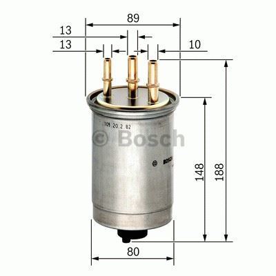 Bosch 0986Af6039 Mazot Filtresi Focus Mondeo Iıı Transıt Connect