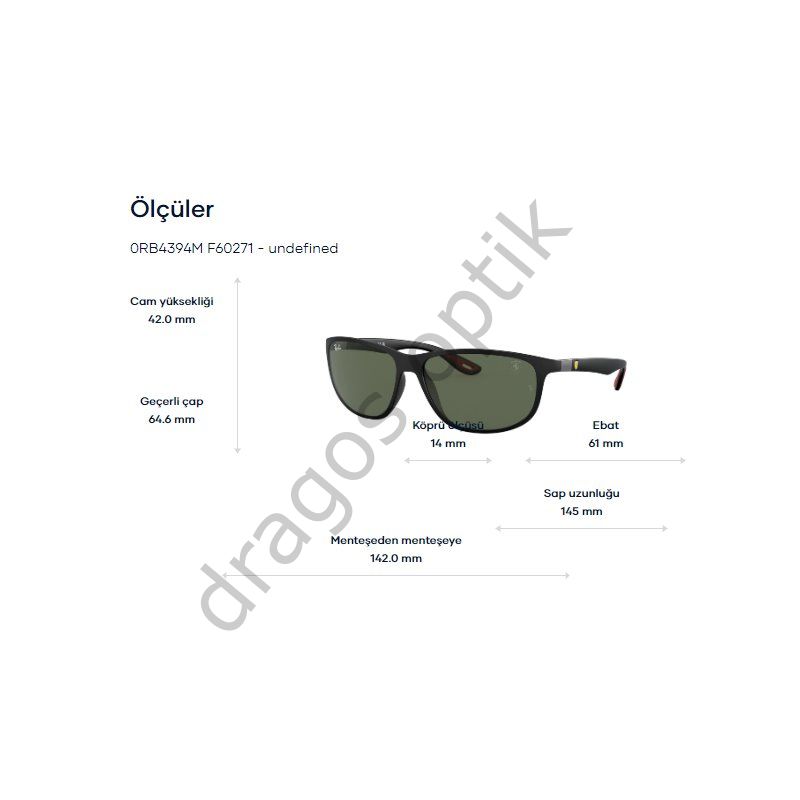 RAYBAN RB4394M F602/71 61 GÜNEŞ GÖZLÜĞÜ