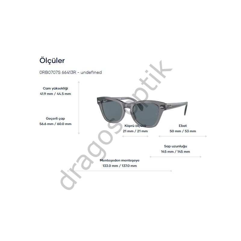 RAYBAN RB0707S 6641/3R 50 GÜNEŞ GÖZLÜĞÜ