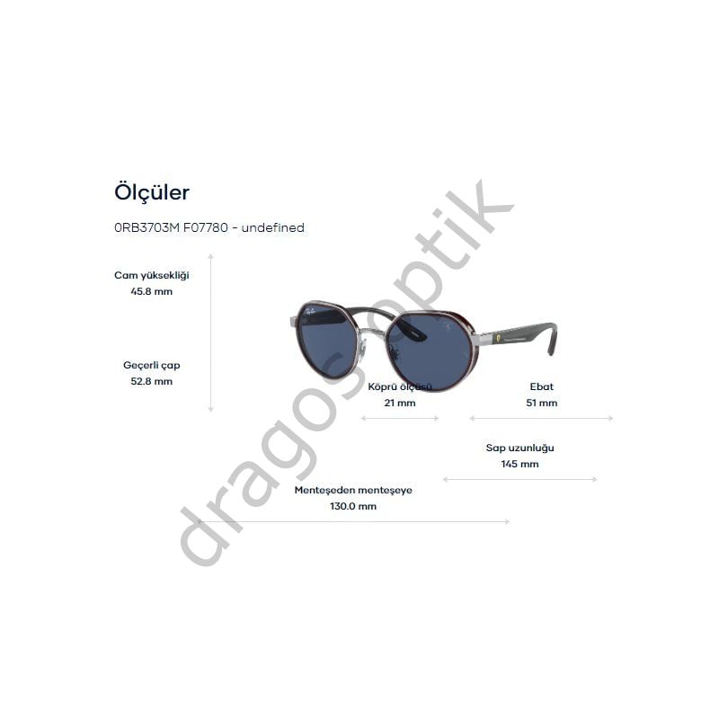 RAYBAN RB3703-M F077/80 51 GÜNEŞ GÖZLÜĞÜ