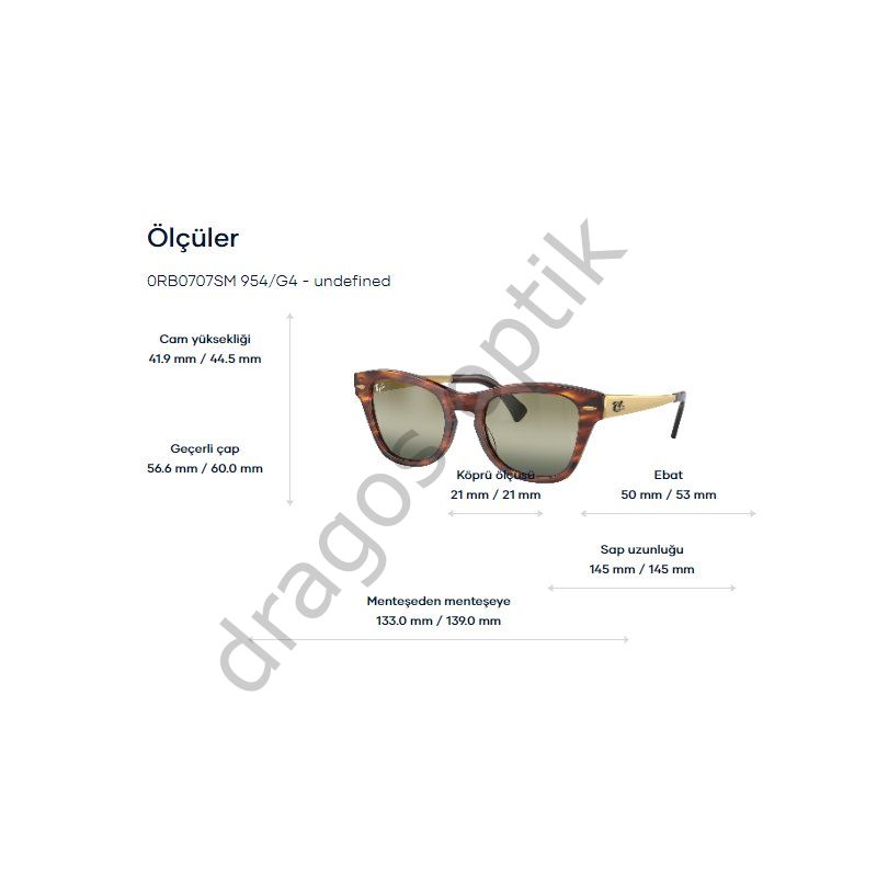 RAYBAN RB0707SM 954/G4 50 GÜNEŞ GÖZLÜĞÜ