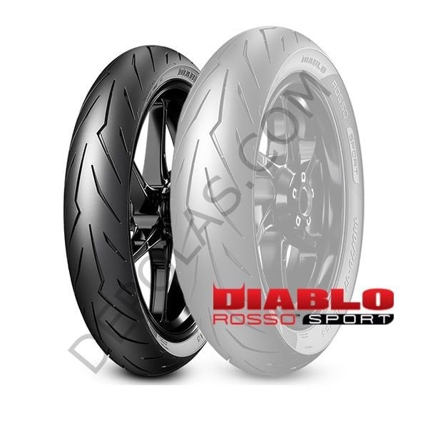 Pirelli Diablo Rosso Sport 100/80-17 52S Ön Motosiklet Lastiği