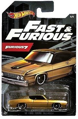 Hot Wheels Fast & furious 7 '69 Ford Torino Talladge GJV61