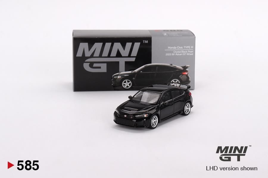Mini GT Honda Civic Type R Crystal Black Pearl 2023 W/ Advan GT Wheel 585