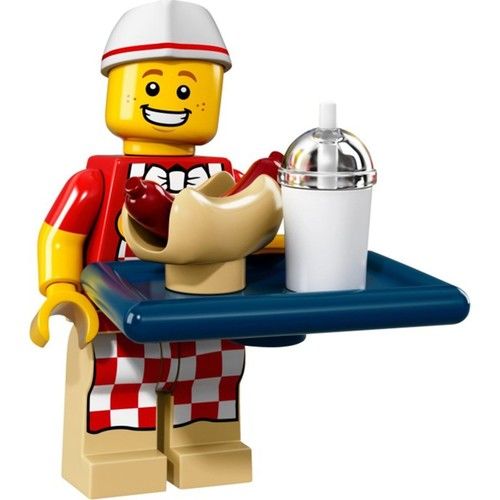 Lego Minifigür - Seri 17 - 71018 - 6 Hot Dog Man