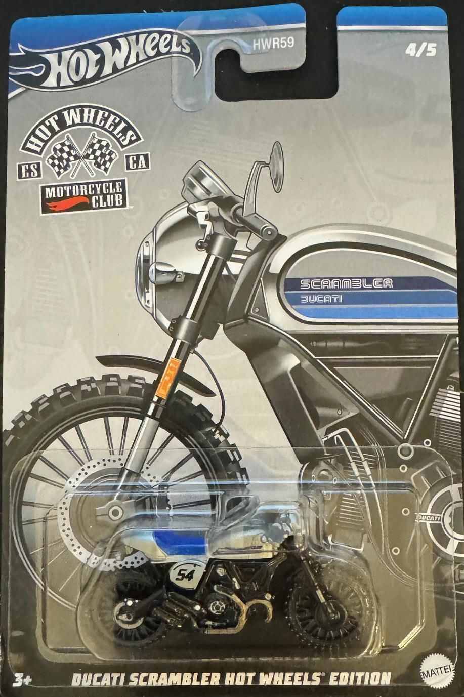 Hot Wheels Motorcycle Club Ducati Scrambler Hot Wheels Edition HRR93