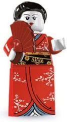 Lego Minifigür - Seri 4 - 8804 - 2 Japon Kimono Girl